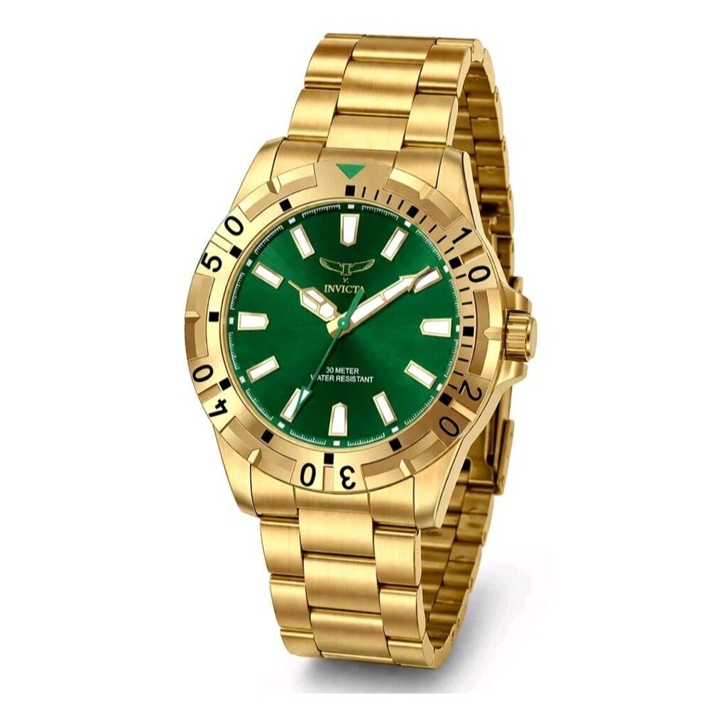 Invicta Specialty I by Invicta Men's Watch 42mm Green Dial Gold 69034 Brand New